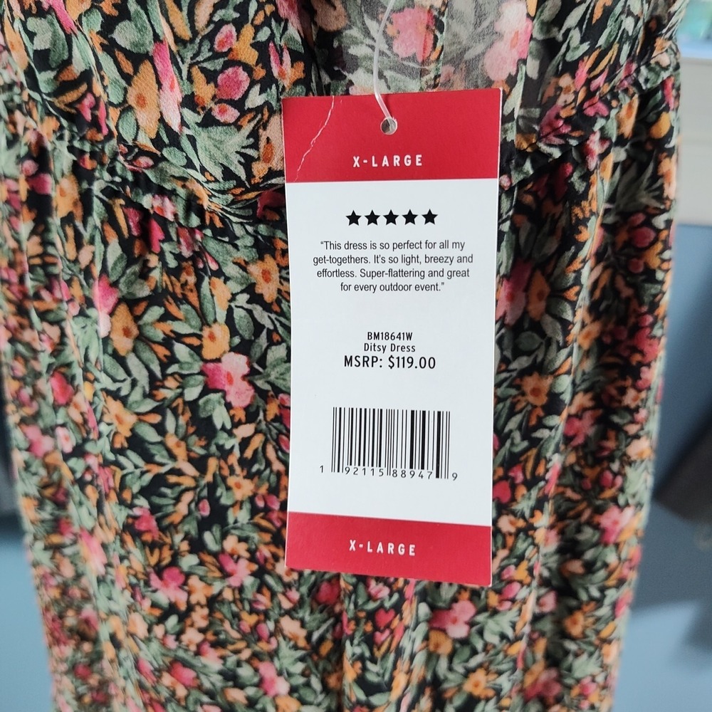 NWT BB Dakota Women's XL By Steve Madden Sleeveless Chiffon Midi Dress - Picture 6 of 15